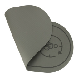 Podložka na cvičenie jogy s protihlukovou izoláciou 127x63x0,6 cm,  šedá