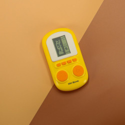 Elektronická arkádová hra prenosná konzola- žltá