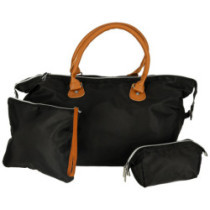 Dámska multifunkčná cestovná taška na kočík pre mamičku čierna