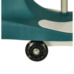 Odrážadlo svietiace LED kolesá zeleno- žltá