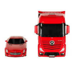 RC auto 1:26 Mercedes-Benz Actros, červené