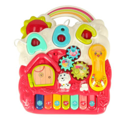 Interaktívny stôl na učenie 4v1 pre kočík červený