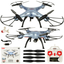 RC dron SYMA X5HW 2.4 GHz s Wi-Fi kamerou-  modrý