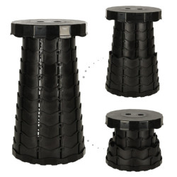 Skladacia stolička pre domáce záhradné kepovanie-  čierna