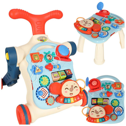 Interaktívny stôl 5v1 s kočíkom a chodítkom