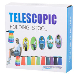 Skladacia stolička pre domáce záhradné kempovanie- červená