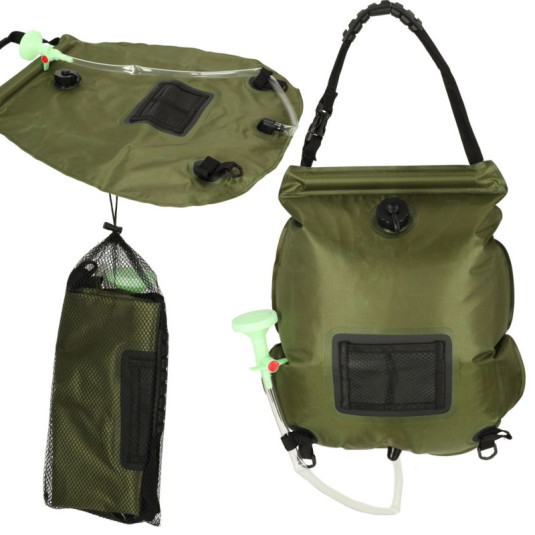 Solárna kempingová sprcha 20L XXL s teplomerom