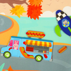 Magnetické puzzle dopravných prostriedkov