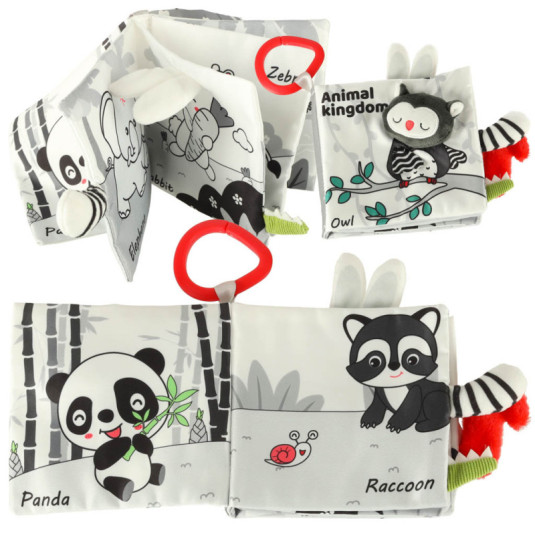 Senzorická kniha mäkké chvosty zvierat sova