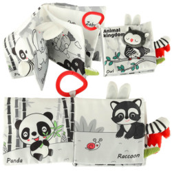 Senzorická kniha mäkké chvosty zvierat sova