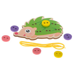 Vzdelávacia súprava na učenie sa šiť gombíky Ježko