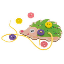 Vzdelávacia súprava na učenie sa šiť gombíky Ježko