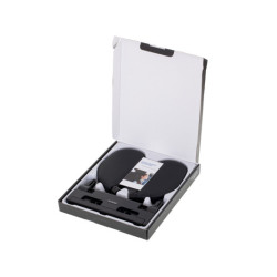 Nastaviteľná opierka hlavy a krku do auta čierna