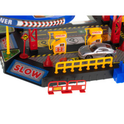 Parkovacia garáž dvojpodlažná čerpacia stanica umývanie áut