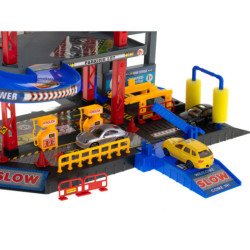 Parkovacia garáž dvojpodlažná čerpacia stanica umývanie áut