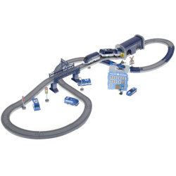 Elektrické vlakové policajné autá 92 prvkov ~300cm