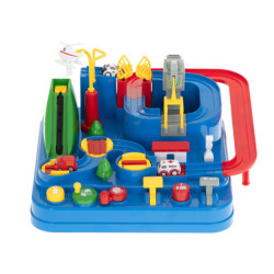 Prekážková dráha interaktívne parkovisko závodné sanitka policajné auto XL