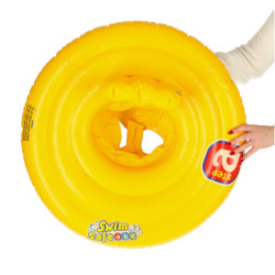 BESTWAY 32096 Nafukovacie sedadlo na kolesá oranžové