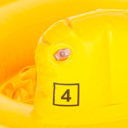 BESTWAY 32096 Nafukovacie sedadlo na kolesá oranžové