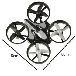 Mini dron RC JJRC H36 2.4GHz 4CH 6 AXIS – čierny