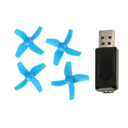 Mini dron RC JJRC H36 2.4GHz 4CH 6 AXIS – modrý