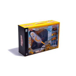 Dopravné lietadlo + 3 stavebné vozidlá