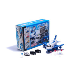 Lietadlo Transporter + 3 policajné autá