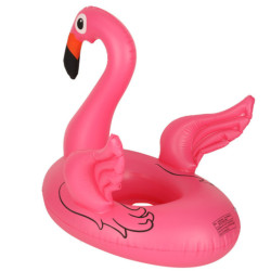 Nafukovací detský pontón na kolesách flamingo