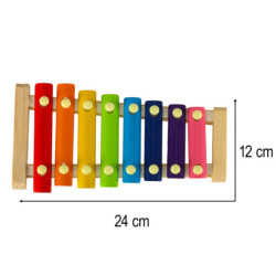 Farebný vzdelávací drevený cimbal