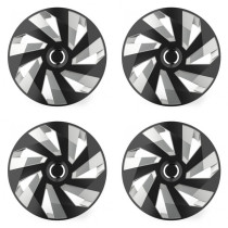 Puklice pre Škoda 16 Vector RC black and silver