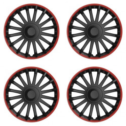 Puklice pre Škoda 16 CRYSTAL RO black