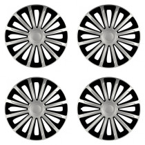 Puklice pre Škoda 16 TREND silver and black