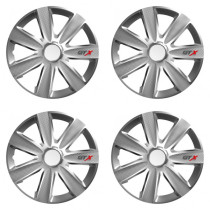 Puklice pre Škoda 16 GTX CARBON silver