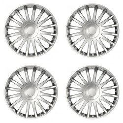 Puklice pre Škoda 15 CRYSTAL silver