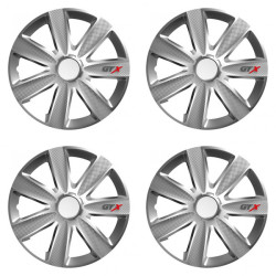 Puklice pre Škoda 15 GTX CARBON silver