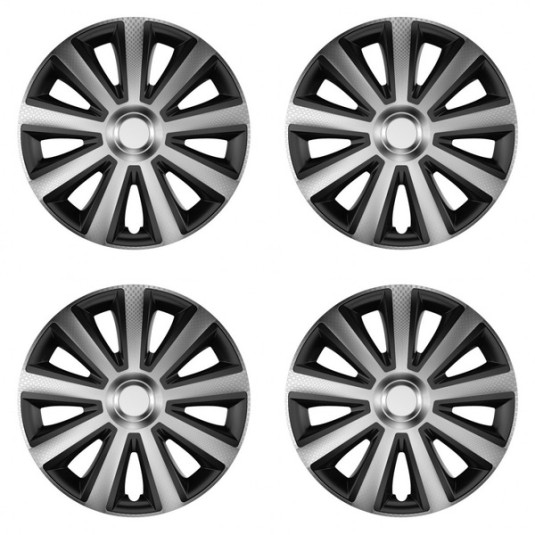 Puklice Aviator carbon silver&black 14 VERSACO