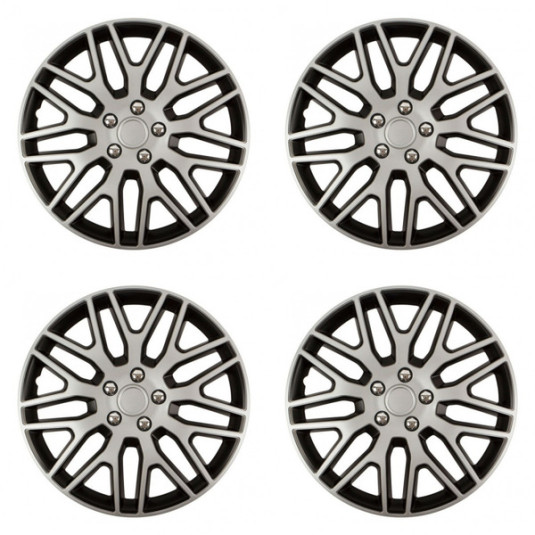 Puklice pre Škoda 14 Dakar NC silver and black