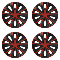 Puklice pre Škoda 15 RAPIDE red and black