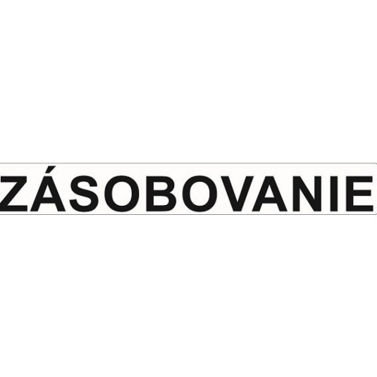 Samolepka zásobovanie (vnútorné na sklo)