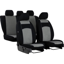 Autopoťahy Tuning 100% šedo-čierne (velour-textil)