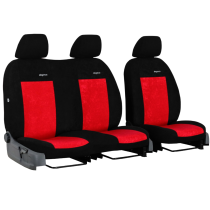 Poťahy pre CITROËN Berlingo 2+1 III (od 2018) Elegance (velour-velour) červená (vyp)