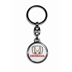 Kľúčenka Honda biela okrúhla