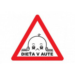 Samolepka dieťa v aute
