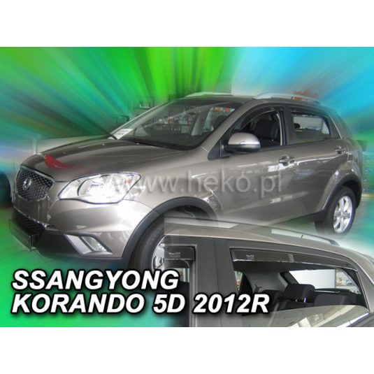 Deflektory SSANG-YONG Korando 5D (+zadné) (od 2012-2019)