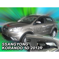 Deflektory SSANG-YONG Korando 5D (+zadné) (od 2012-2019)