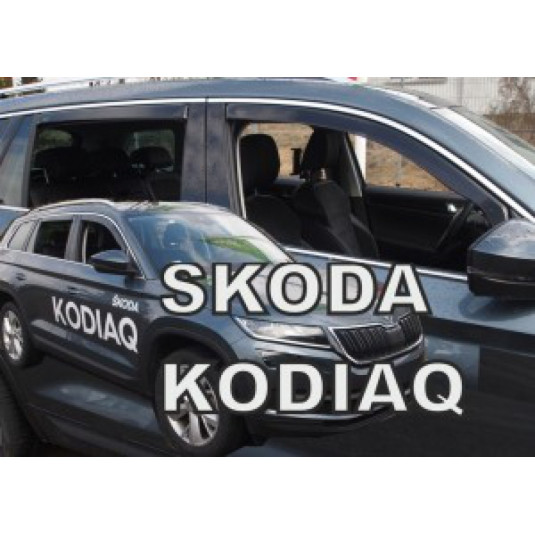 Deflektory ŠKODA Kodiaq 5D (+zadné) (od 2016)