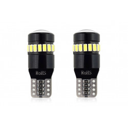 Žiarovky LED CANBUS 18SMD 3014 + 1SMD 1SMD T10 W5W White 12V/24V (2ks)