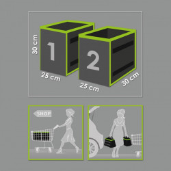 Organizér do batožinového priestoru 25 x 30 x 30 cm 2ks