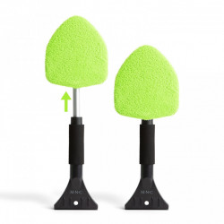 2 v 1 čistič skla do auta - stierka na paru a škrabka na ľad