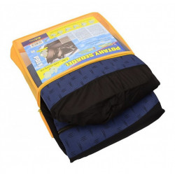 Poťahy sedadiel sada 9ks POLY modre AIRBAG